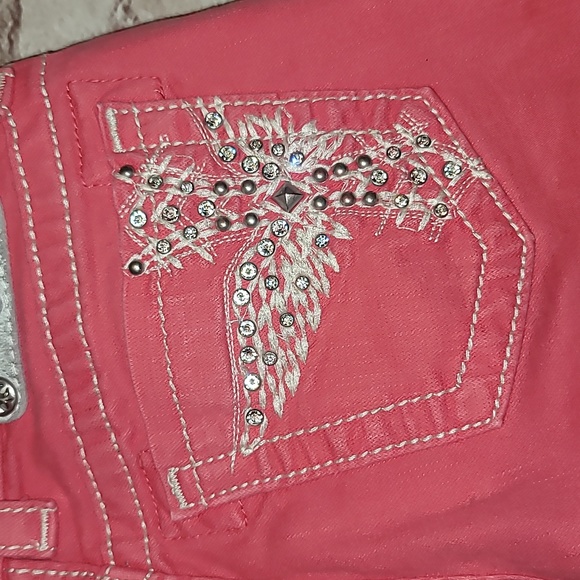 Miss me pink capri jeans sz 25 excellent condition - Picture 2 of 9
